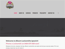 Tablet Screenshot of bloomlocksmiths.com.au